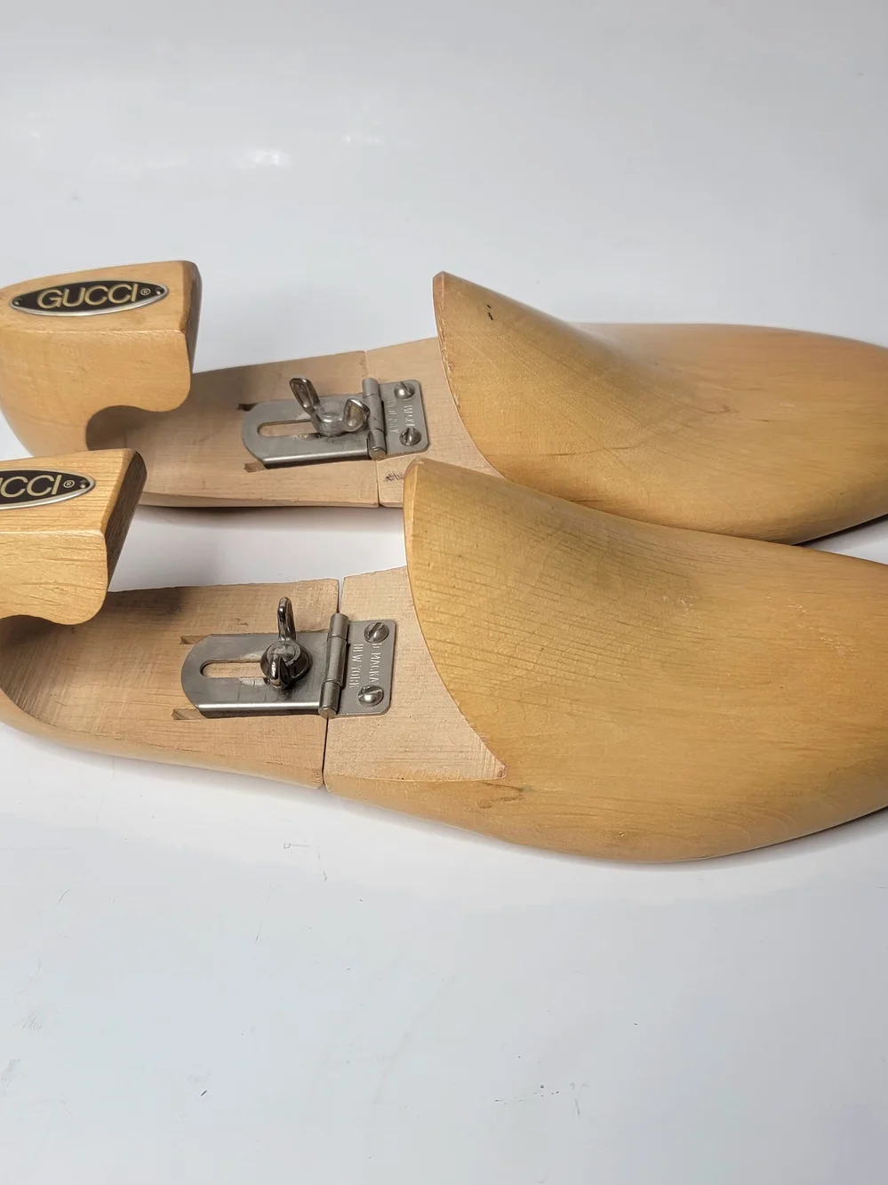 Gucci Vintage D. Mackay. New York Adjustable Wooden Shoe Tree Stretchers